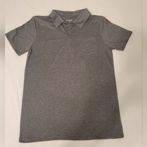 Cat & Jack: Boys’ Short Sleeve Washed Polo Shir, XL (16), Heather Gray